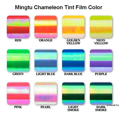 Φίλμ χρώματος παρμπρίζ Mingtu Chameleon για ηλιακή προστασία παραθύρου αυτοκινήτου 1.52x30m