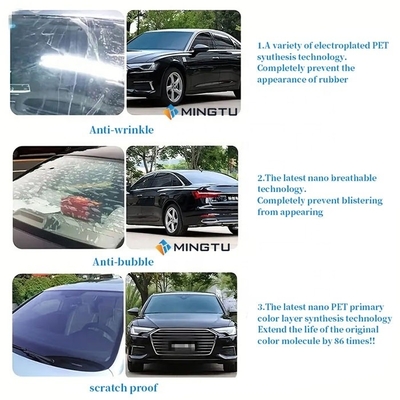 VLT 15% 1 PLY Sun Shade Wrap Solar Window Tint Film για παράθυρο αυτοκινήτου