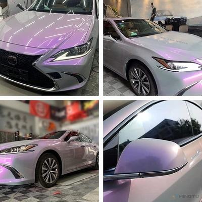 Τοποθεσία σώματος Mingtu Ultra Gloss Purple Vinyl Car Wrap με τεχνολογία Nano Air Release