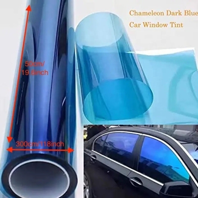 Βιτρίνα αυτοκινήτου Ηλιακό χρώμα Sunset Business/Luxury Design Style Χαμαιλέων Tint Film 85% VLT