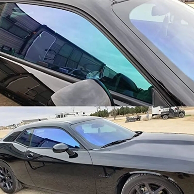 Βιτρίνα αυτοκινήτου Ηλιακό χρώμα Sunset Business/Luxury Design Style Χαμαιλέων Tint Film 85% VLT