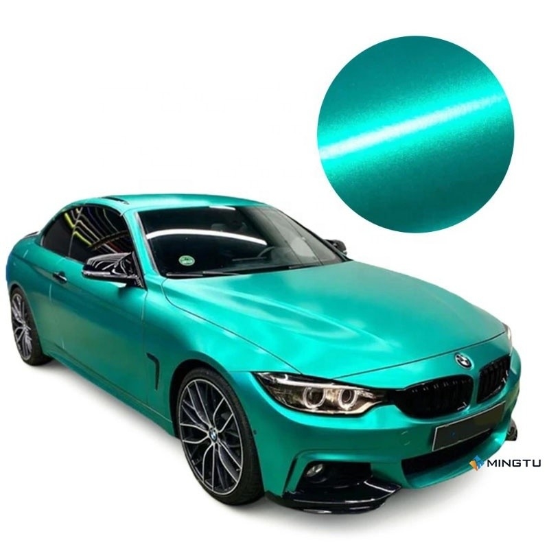 Mingtu OEM ODM 1.52X18m Roll Emerald Green Car Wrap Βινύλιο ταινία Φαν Κλαμπ Στυλ σχεδιασμού